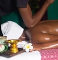 Lady getting a Thai Massage