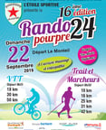 Affiche rando pourpre 24 l'étoile sportive Lamonzie Saint MArtin