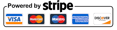Usamos Stripe para recibir pagos a través de Visa, Mastercard, Etc.