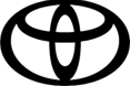 a toyota logo on a green background