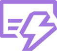a purple lightning bolt bolter with a lightning bolt