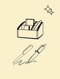 Decorative pens and desk accessories for creatives, thoughtful affordable gift idea under $30