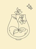 Small artistic planter for creatives, thoughtful affordable gift idea under $30