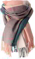YSense Women's Long Plaid Blanket Scarf