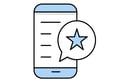 a smartphone with a star on it