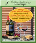 Wine and Cheese Spring Benefit Flyer 2025