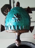 Handcrafted colorful brass turtle for home decor – Bastar tribal art style sculpture 1