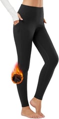 BALEAF Women's Fleece Lined Leggings Thermal Warm Winter