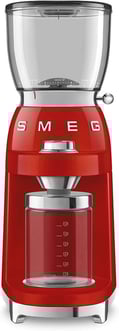 Smeg 50's Retro Style Aesthetic Coffee Grinder, CGF01 (Red) Large 