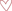 A transparant heart with a red outline