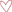 A transparant heart with a red outline
