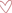 A transparant heart with a red outline