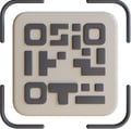 QR Code estilizado usado para acesso rápido ao mini site da Ajot Site, ideal para cartões, embalagen