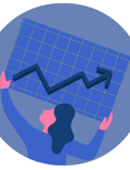 A woman holding analysis