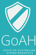 a logo for goah, guild of australian hypnotherapists