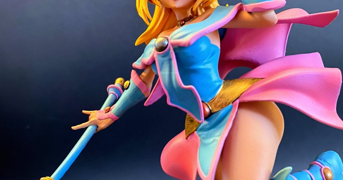 La Magicienne des Ténèbres de Yu-Gi-Oh! : une figurine en résine peinte