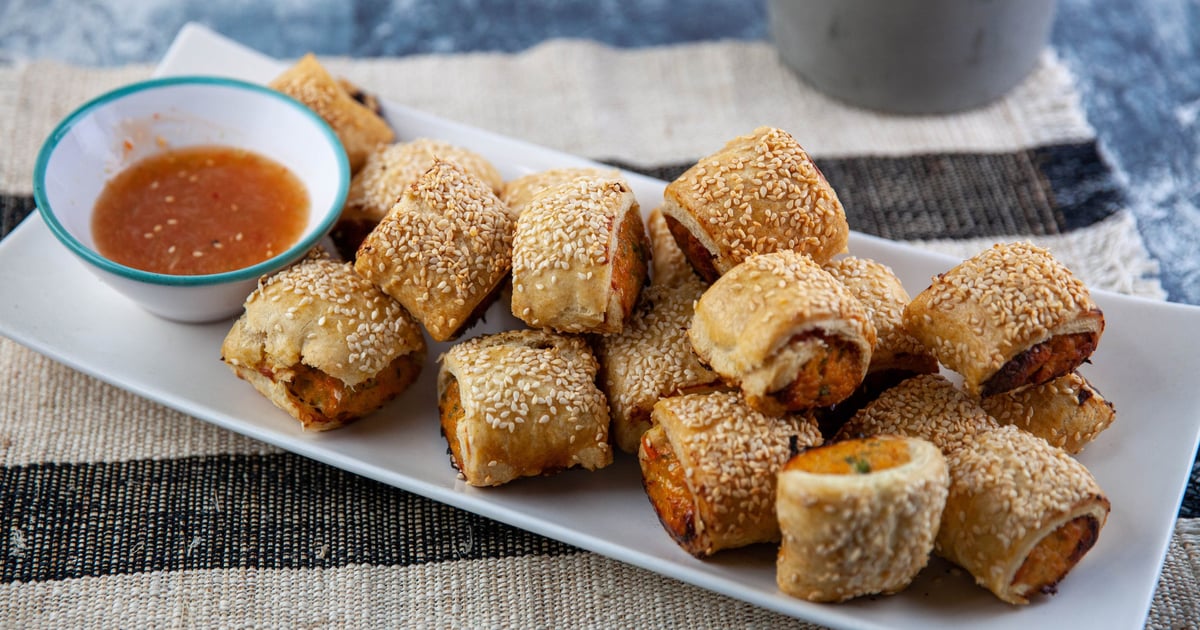 Thai Chicken Sausage Rolls