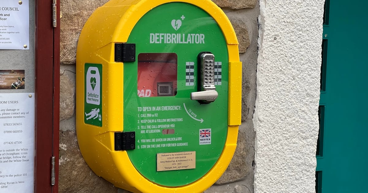 NEW DEFIBRILLATOR FOR READING ROOM