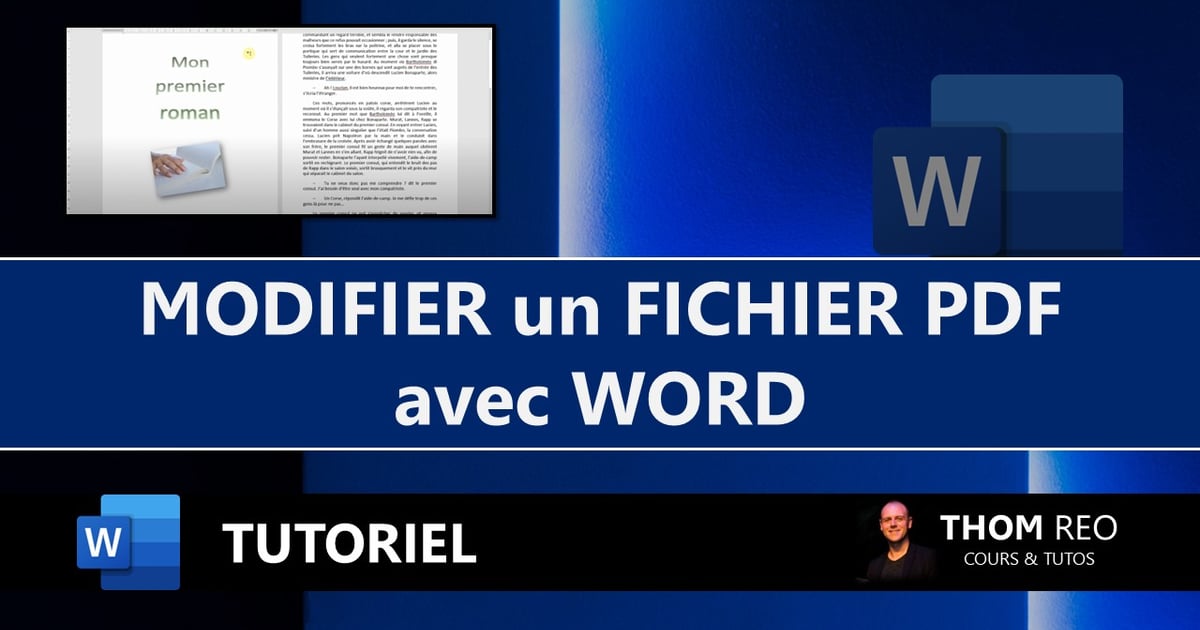 COMMENT MODIFIER UN PDF EN WORD SUR PC visual data 6