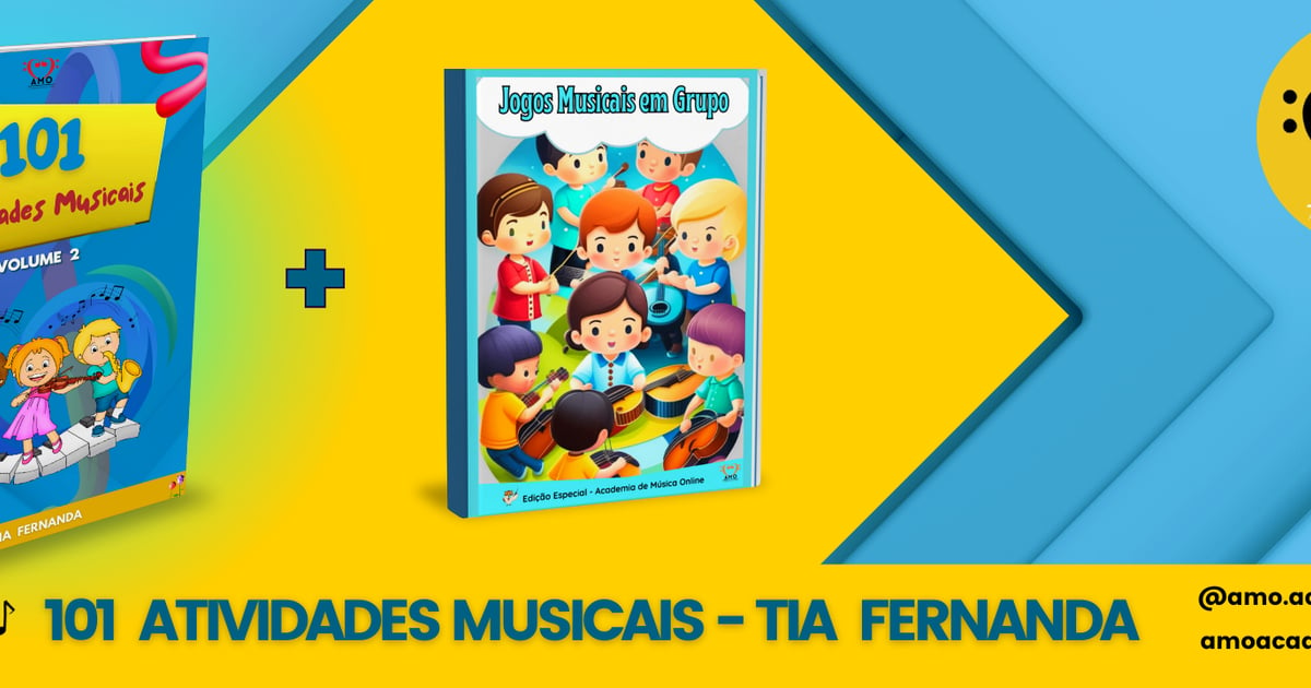 E-book 101 Atividades Musicais para Crianças, Jogos e Brincadeiras  Divertidas