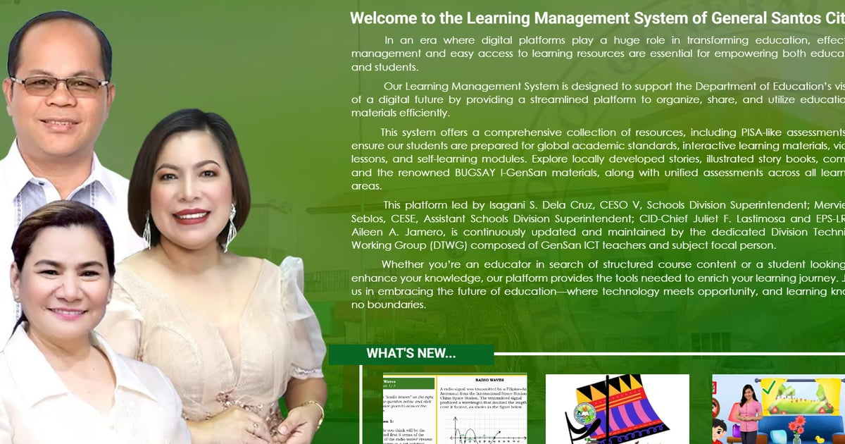 SHS Digitized SSLM | Learning Resource Management System Deped Gensan