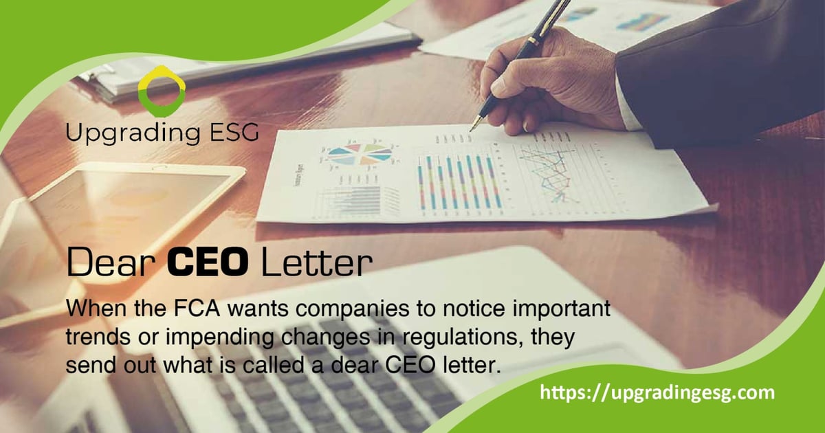 Dear CEO Letter Upgrading ESG