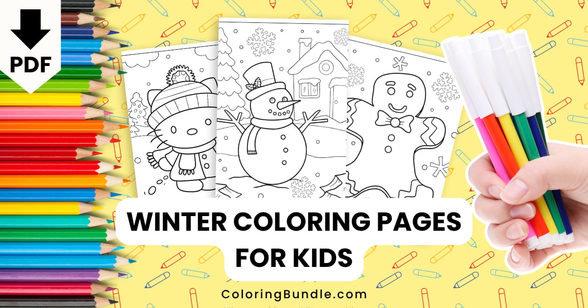 Winter Coloring Pages for Kids: Cold Weather Learning Fun