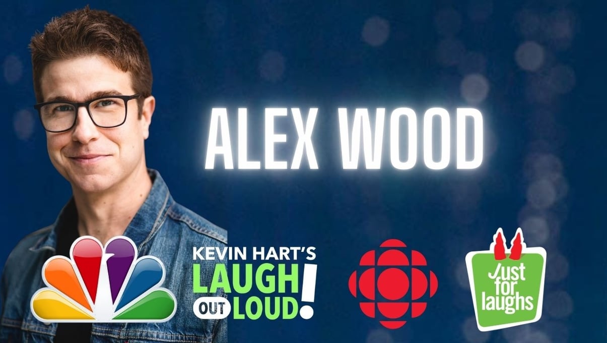 Canadian comedian Alex Wood as seen on NBC, CBC, Kevin Hart's LOL and Just for Laughs