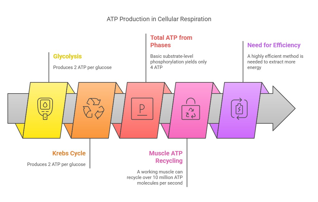 ATP production in ETC