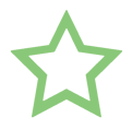 A green and white logo in the shape of a start represents a Five-Star Rated Business