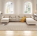 large sectional with recliner and cup holder for living room