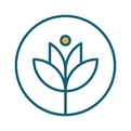 Dark blue lotus icon