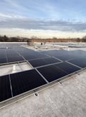 fully installed solar panels on roof