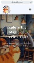 Home page of Stevie's Tales website