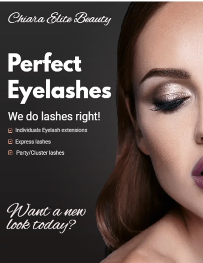 perfect eyelashes and browes