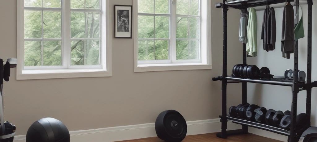 a man is doing exercises on a mat with a barbell