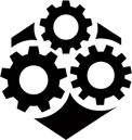 Gears of work logo