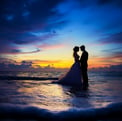 couple married on a beach