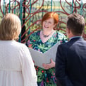 Celebrant conducting a wedding ceremony