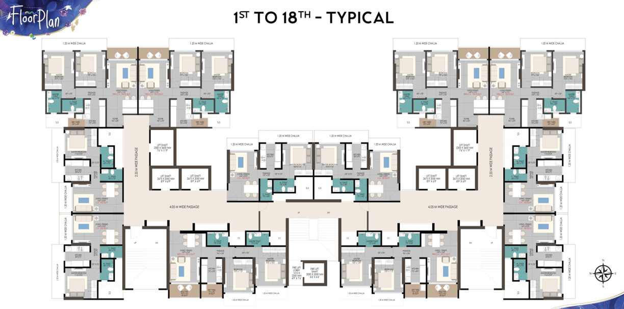 FLOOR PLANS SHIVANI RUDRAM KANDIVALI WEST, SHIVANI RUDRAM MG ROAD KANDIVALI WEST