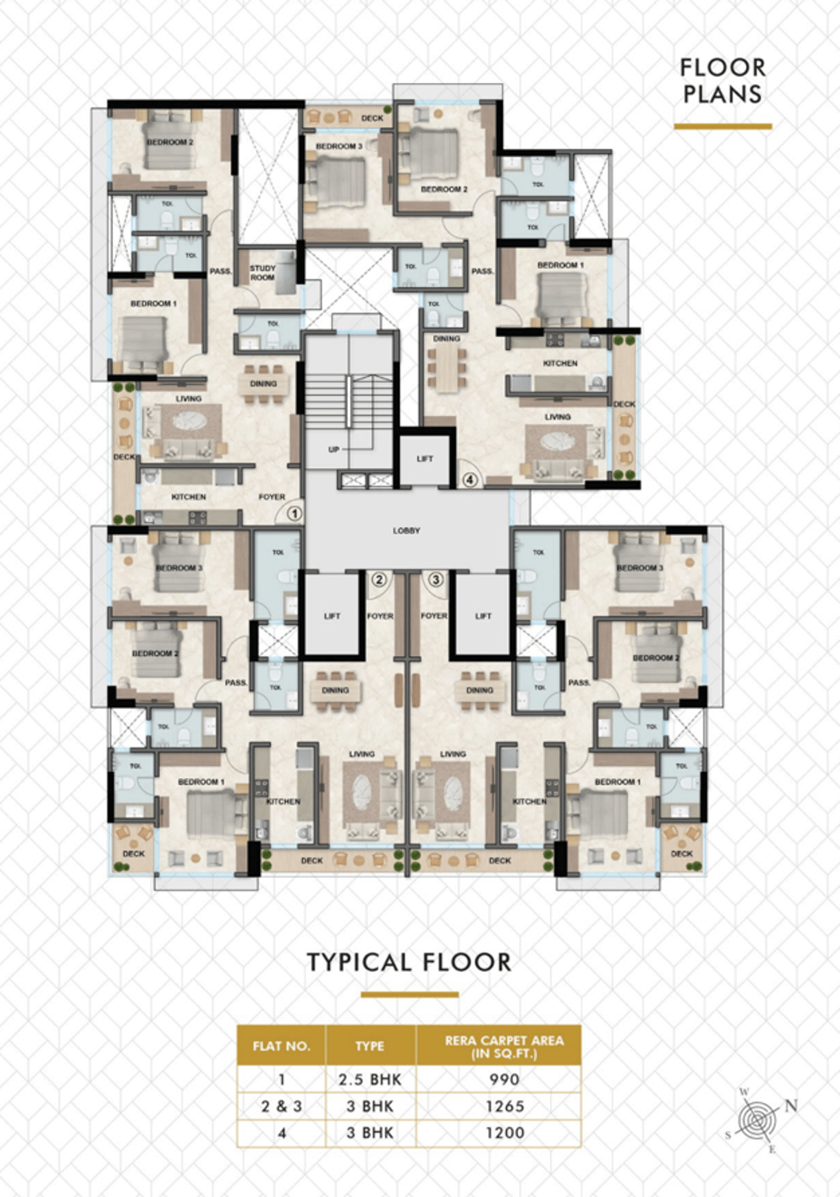 Floor Plans Platinum Solitaire Vile Parle East, Platinum Solitaire Irla