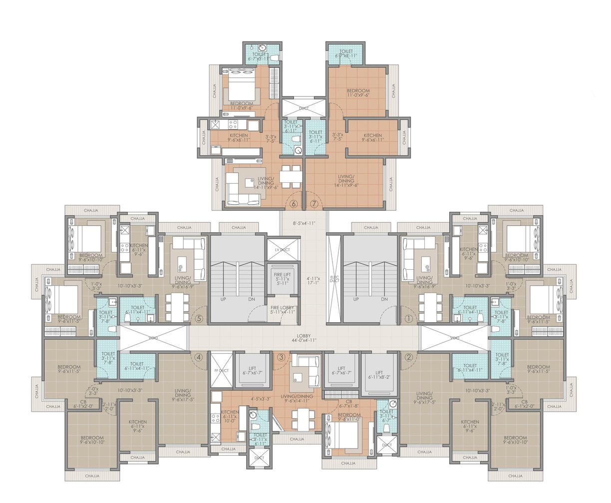 RAJ HERITAGE 2 FLOOR PLAN, RAJ HERITAGE, RAMDEV PARK, MIRA ROAD EAST