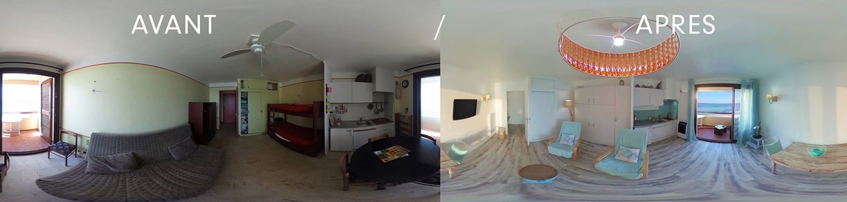 Design intérieur et optimisation d'espace pour un appartement au Rayolet. i3deco, architecte d'intérieur basé à Toulon, Var (