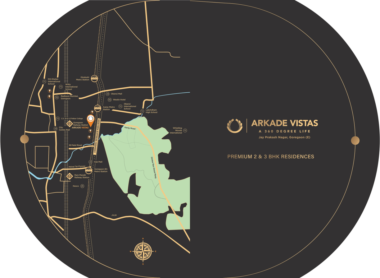 LOCATION ARKADE VISTAS GOREGAON EAST, ARKADE VISTAS JAWAHAR NAGAR GOREGAON EAST