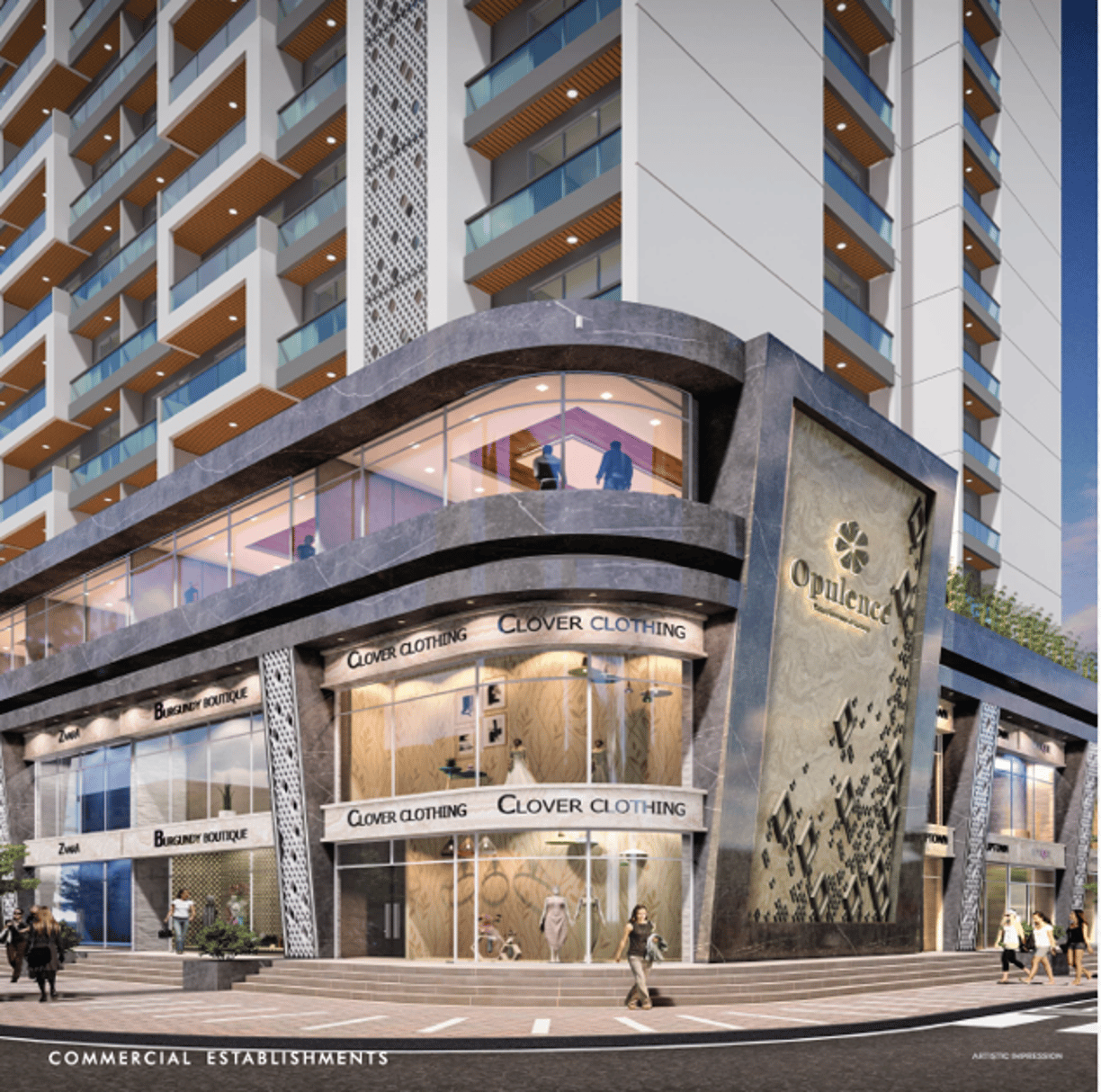 FLOOR PLAN COMMERCIAL SONAM OPULENCE BHAYANDAR EAST, SONAM OPULENCE, GOLDEN NEST ROAD, BHAYANDAR EAST