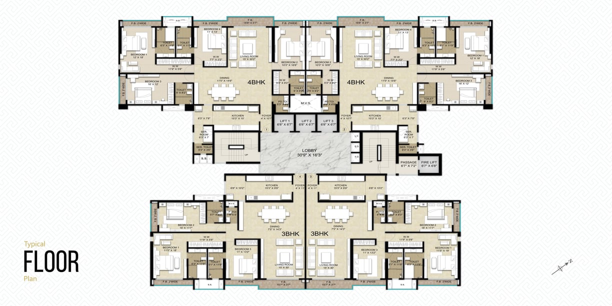 FLOOR PLAN SONAM OPULENCE BHAYANDAR EAST, SONAM OPULENCE, GOLDEN NEST ROAD, BHAYANDAR EAST