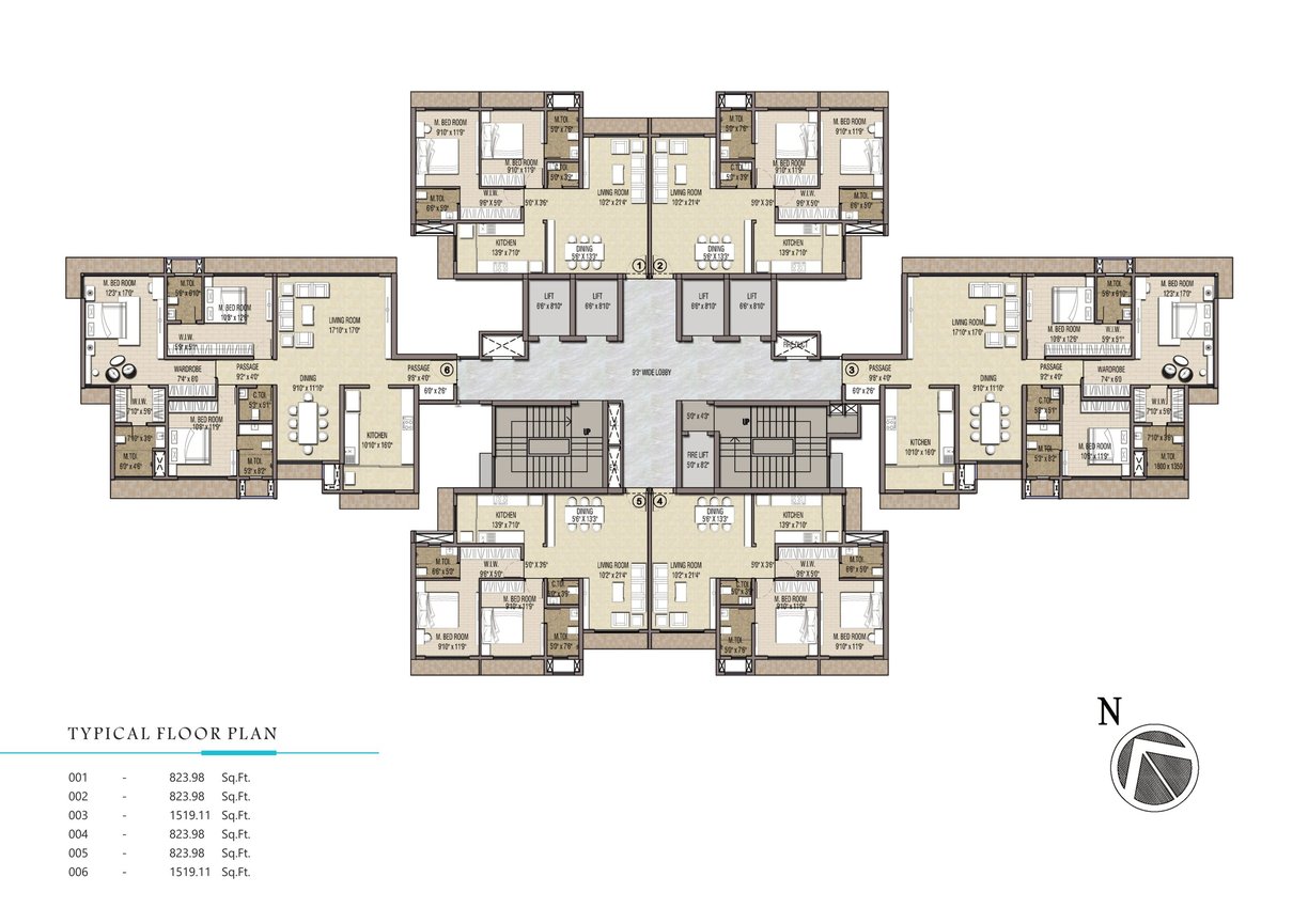 FLOOR PLAN SONAM INDRANEEL MIRA ROAD EAST, SONAM INDRANEEL, BEVERLY PARK, KANAKIA, OPP MIRA ROAD COURT, MIRA ROAD EAST