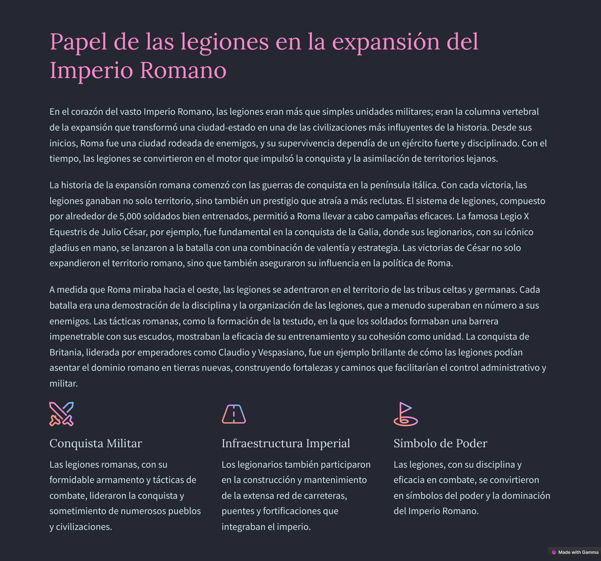 LEGIONES EN LA EXPANSION ROMANA