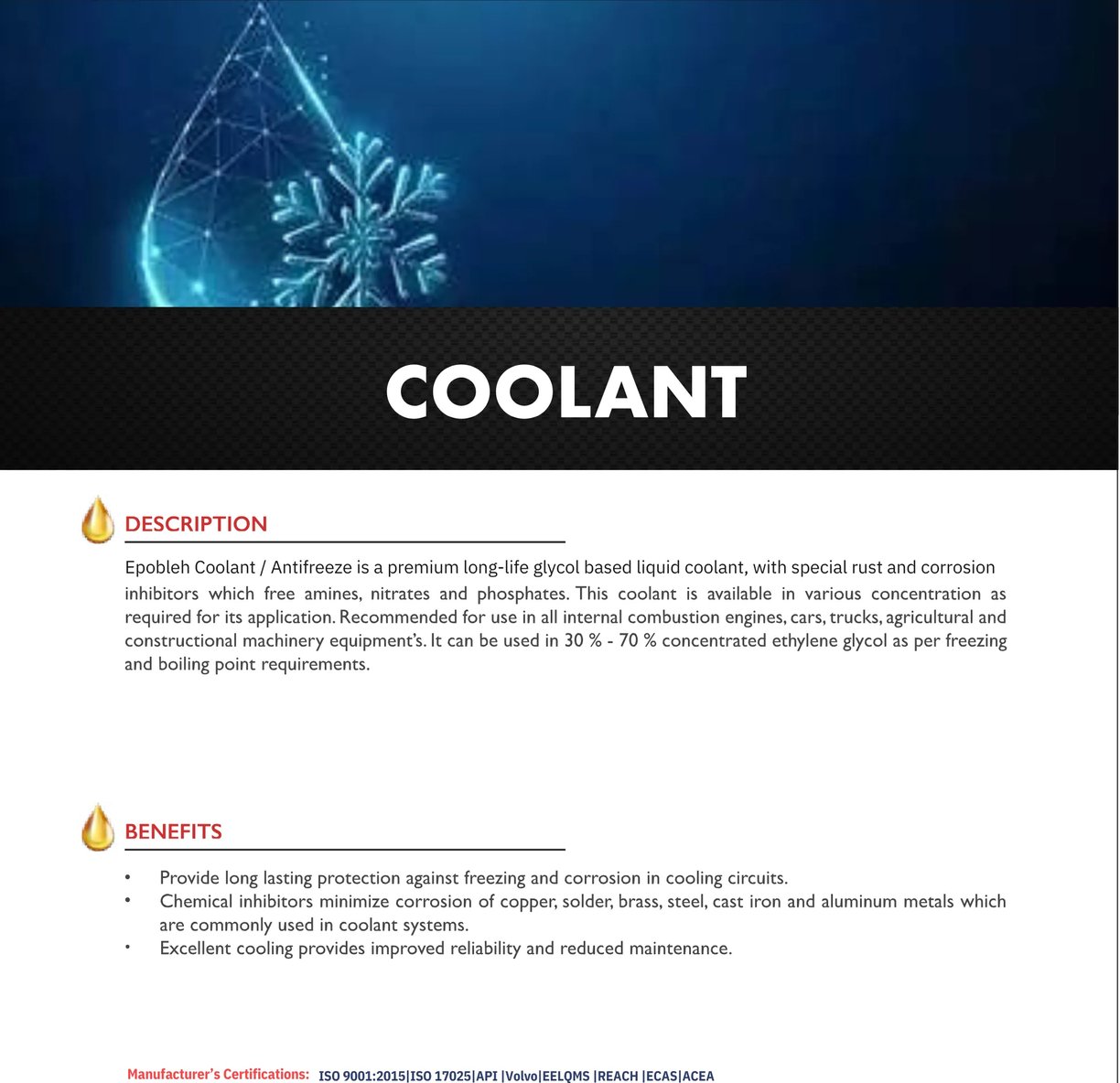 High-quality coolant UAE