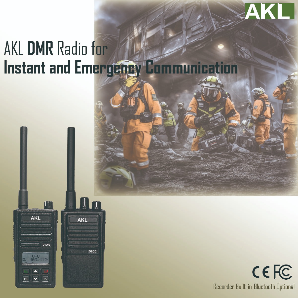 KN-D800 D1000 helps emergency communication in public safety